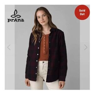 prAna NWT Porter Park curdoroy flannel nautical shirt jacket sz Small